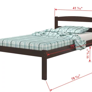Econo Scandinavian Twin Cappuccino Bed
