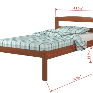 Econo Scandinavian Twin Espresso Bed
