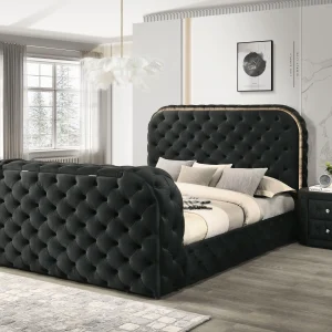 Valentina - King Bed - Black