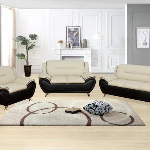 Metro - Loveseat - Light Beige / Brown