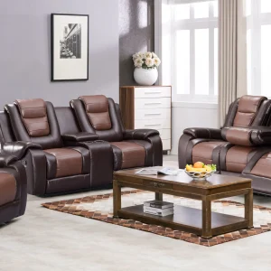 Austin - Sofa - Brown /  Light Beige
