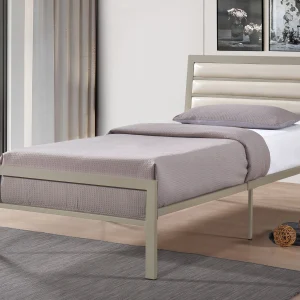 Clinton - Twin Upholstered Bed - Gold