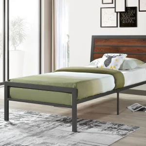 Heath - Twin Bed - Grey/Brown