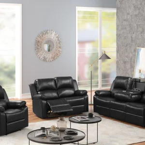 Westwood - 3 Piece Living Room Set - Black