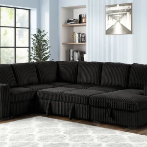 Divine - Sectional - Black